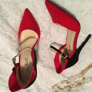 Anne Michelle heels sz 7 ankle strap